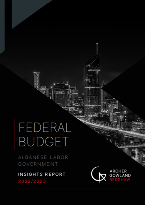 Federal Budget - October 2022 Report Cover Page
